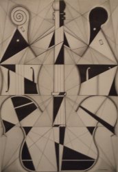 6- sinfonía para violín- cubismo-analítico